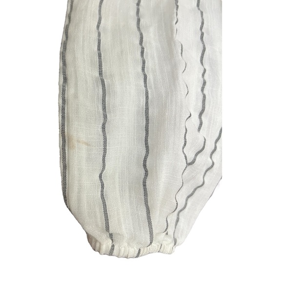 THML Flounce White Stripe Colorful Off-Shoulder Top Women’s Size Small - Picture 14 of 14